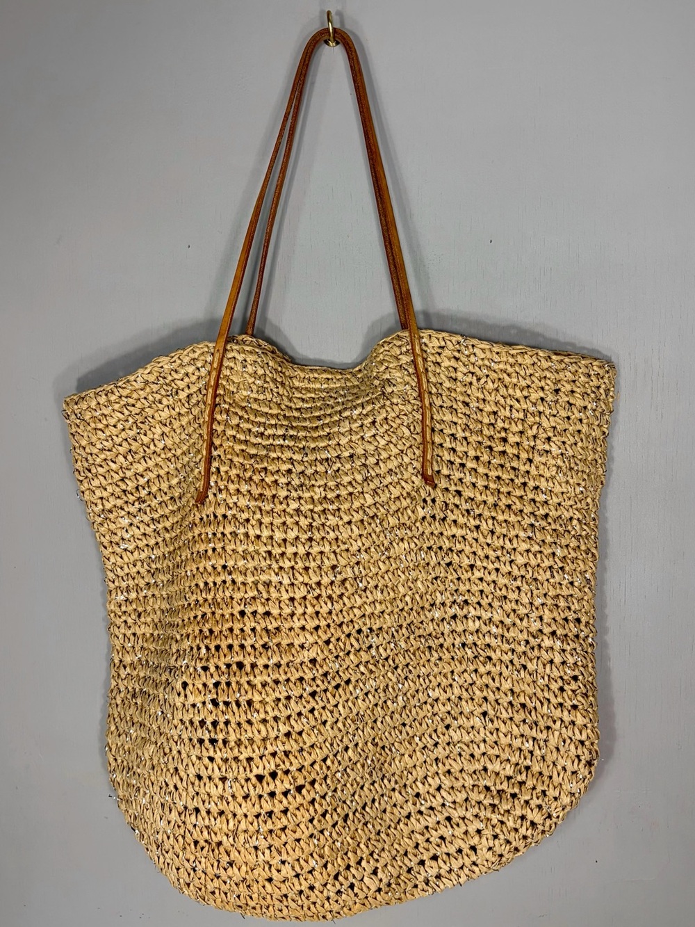 BANANA REPUBLIC Paper Straw Shopper - Picture 7 of 7